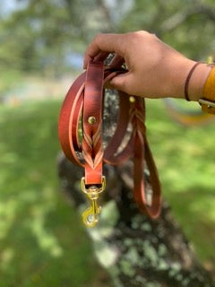 Signature Braided Leather Leash