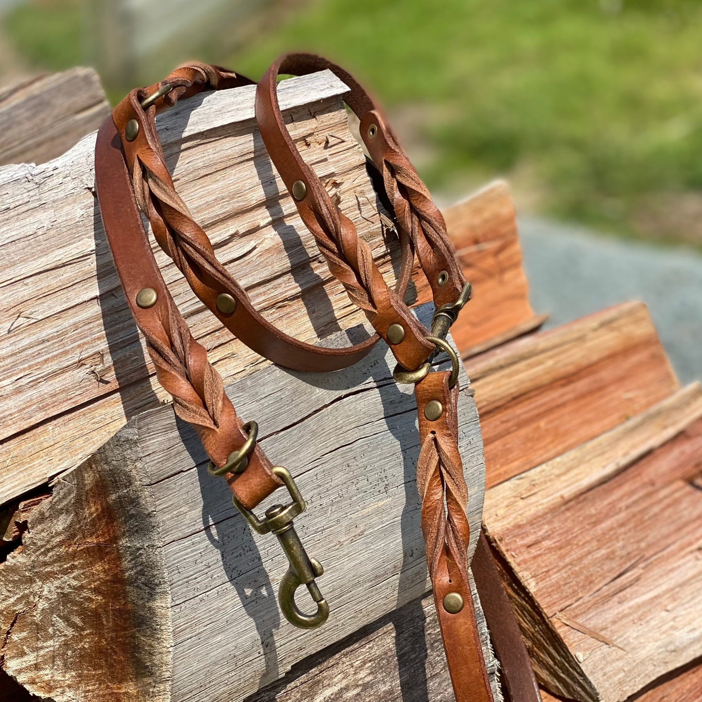 Braided Leather Multi-Leash